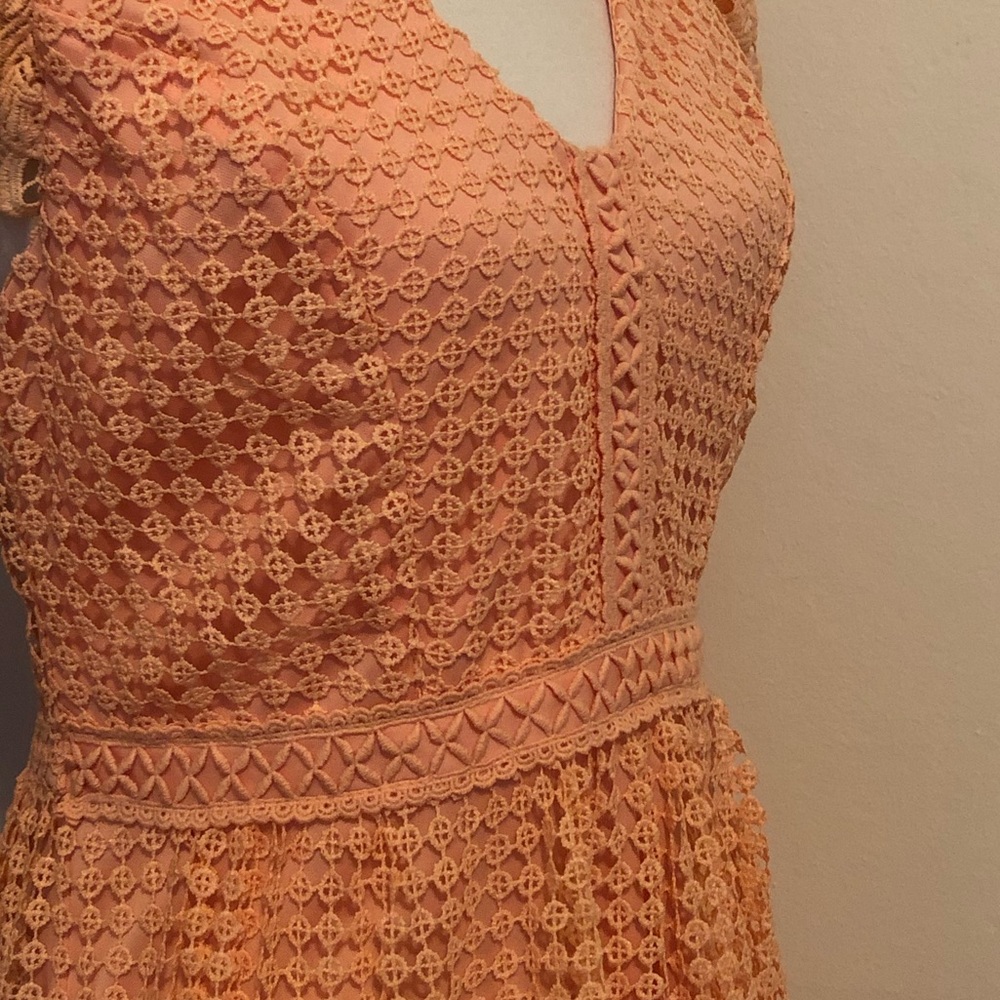 Altar’d State Size Medium Flirty Peach Lace Dress - Picture 10 of 11
